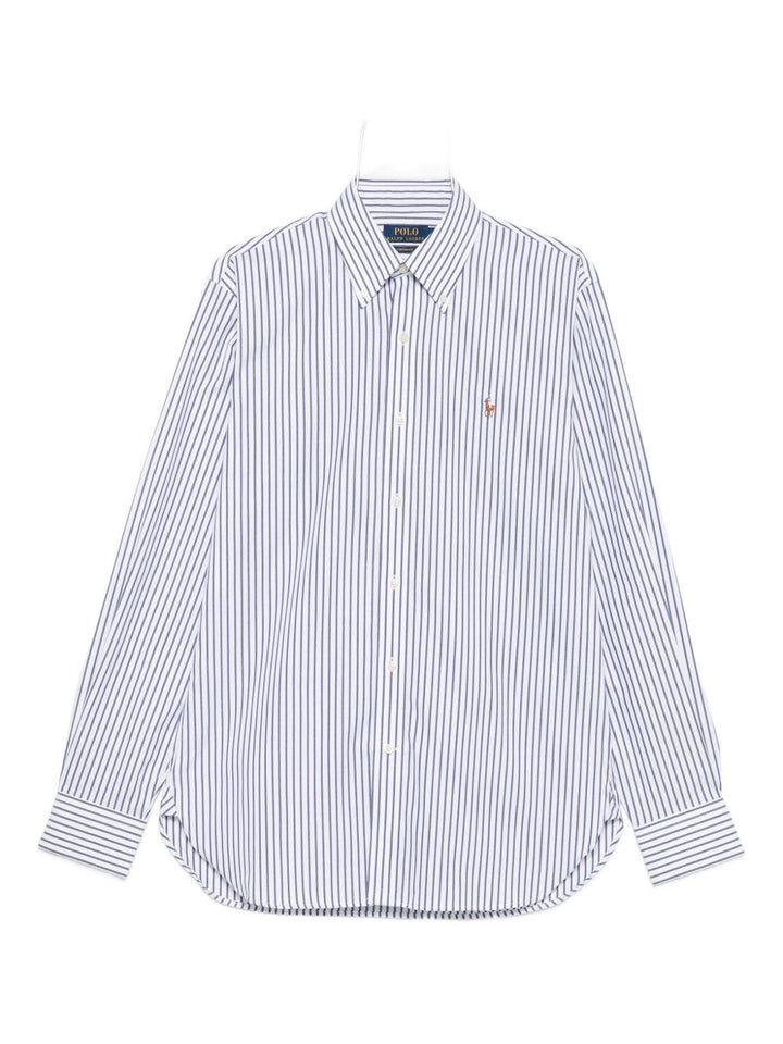 Polo Ralph LaurenCamicia a righe bianche e blu