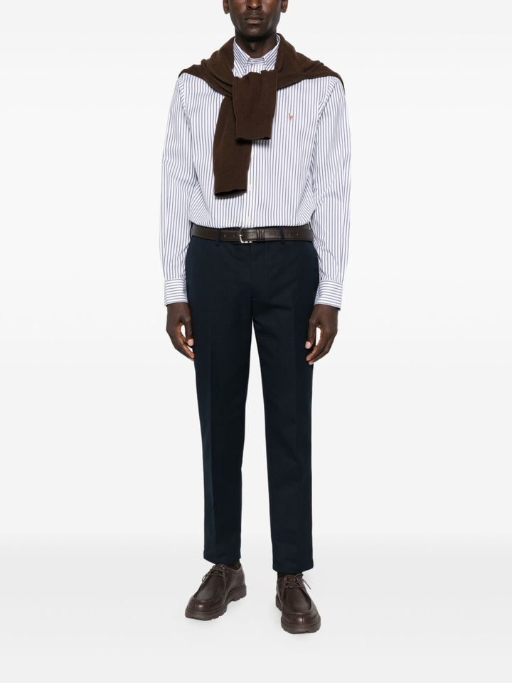 Polo Ralph LaurenCamicia a righe bianche e blu
