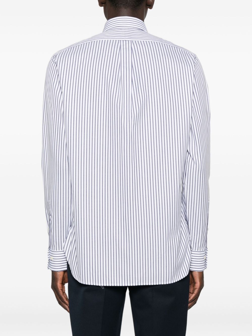 Polo Ralph LaurenCamicia a righe bianche e blu