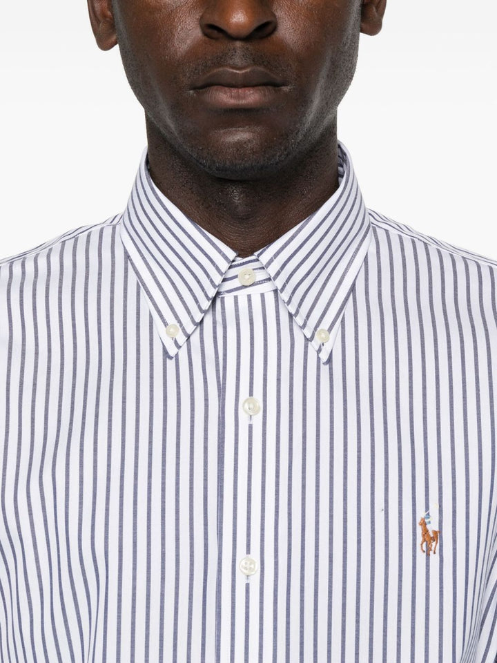 Polo Ralph LaurenCamicia a righe bianche e blu