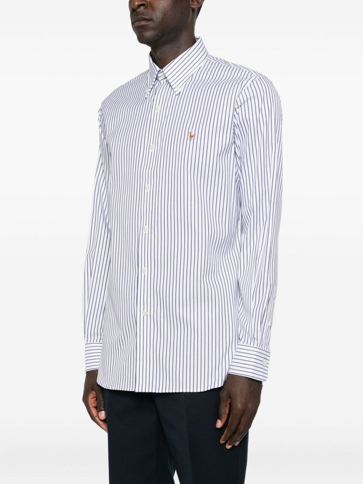 Polo Ralph LaurenCamicia a righe bianche e blu