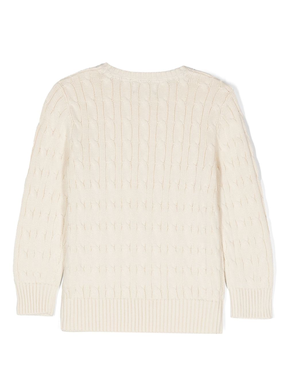Polo Ralph Lauren Maglione in cotone bianco crema