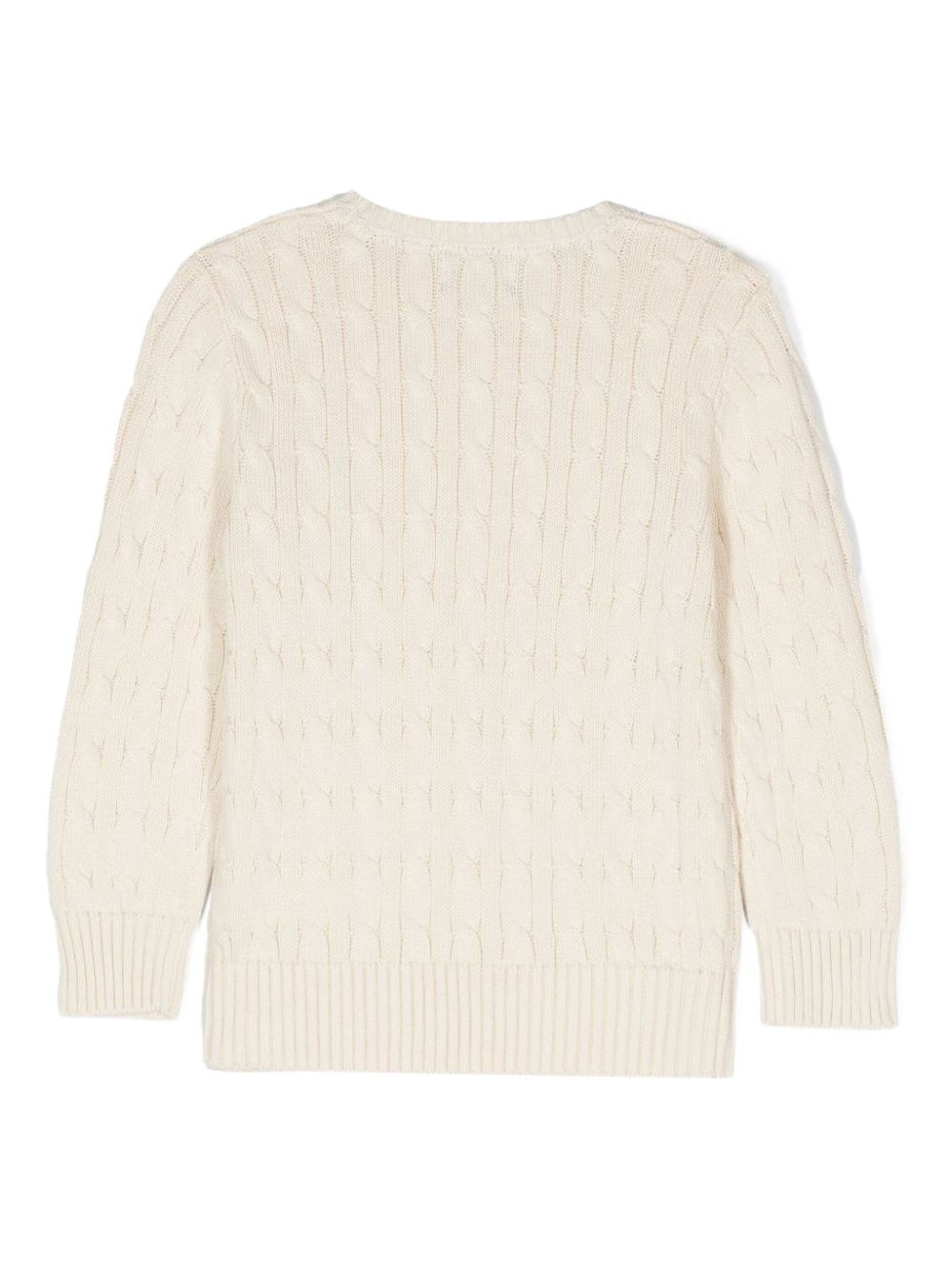 Polo Ralph Lauren Maglione girocollo in maglia a trecce beige