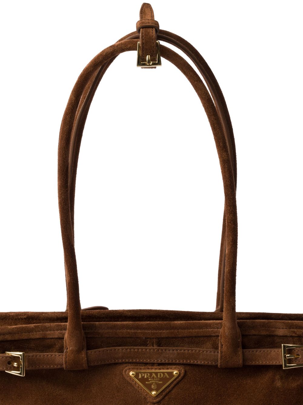 Prada
Borsa in vitello scamosciato marrone