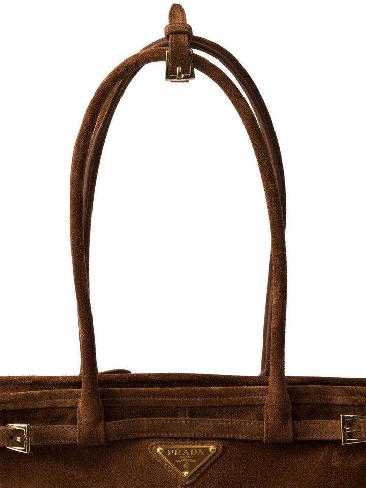 Prada
Borsa in vitello scamosciato marrone