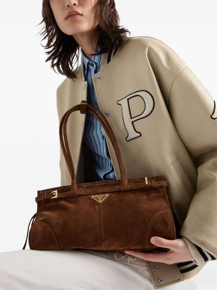 Prada
Borsa in vitello scamosciato marrone