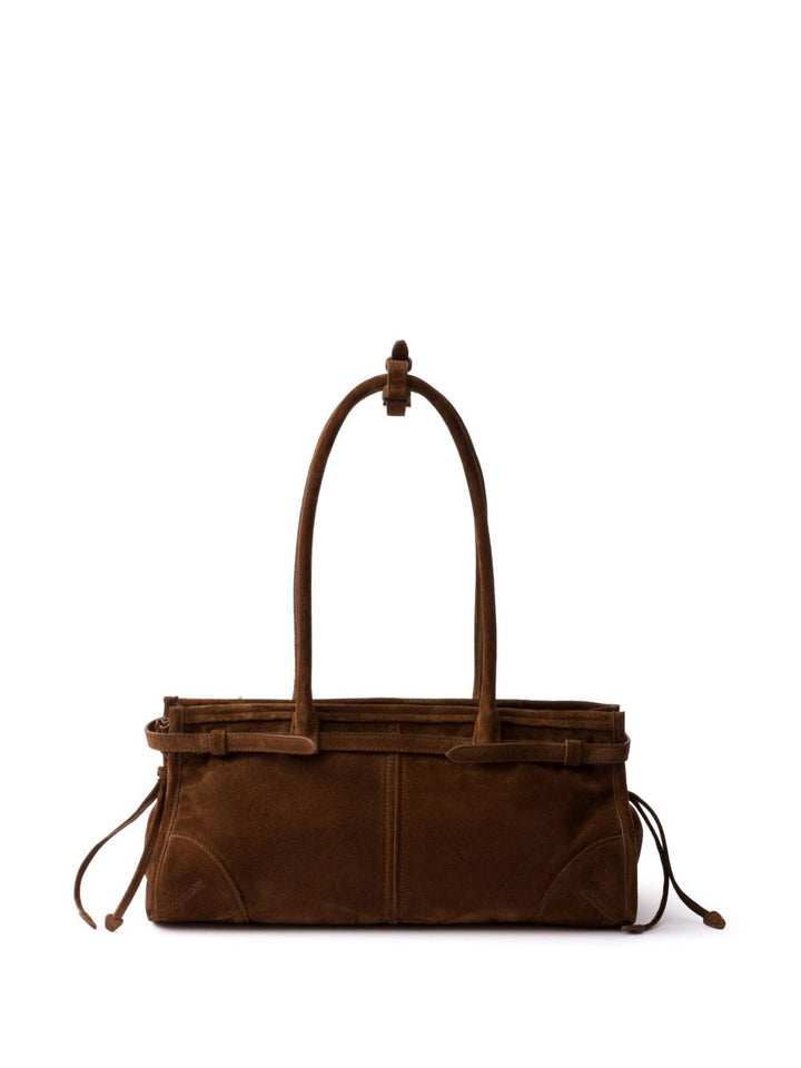 Prada
Borsa in vitello scamosciato marrone