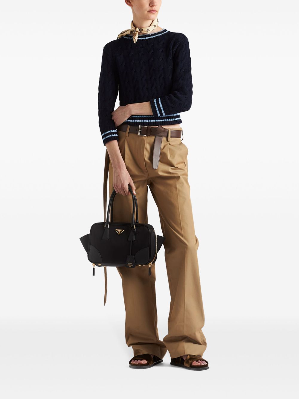 Prada Borsa in nylon riciclato nero