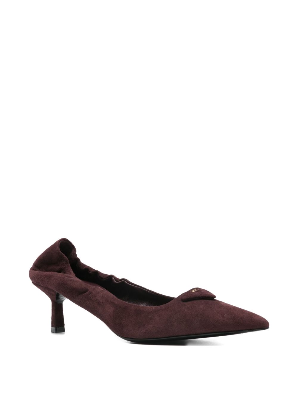 Prada
Décolleté in pelle scamosciata bordeaux