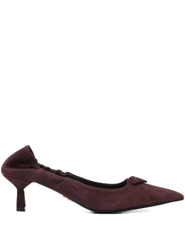 Prada
Décolleté in pelle scamosciata bordeaux
