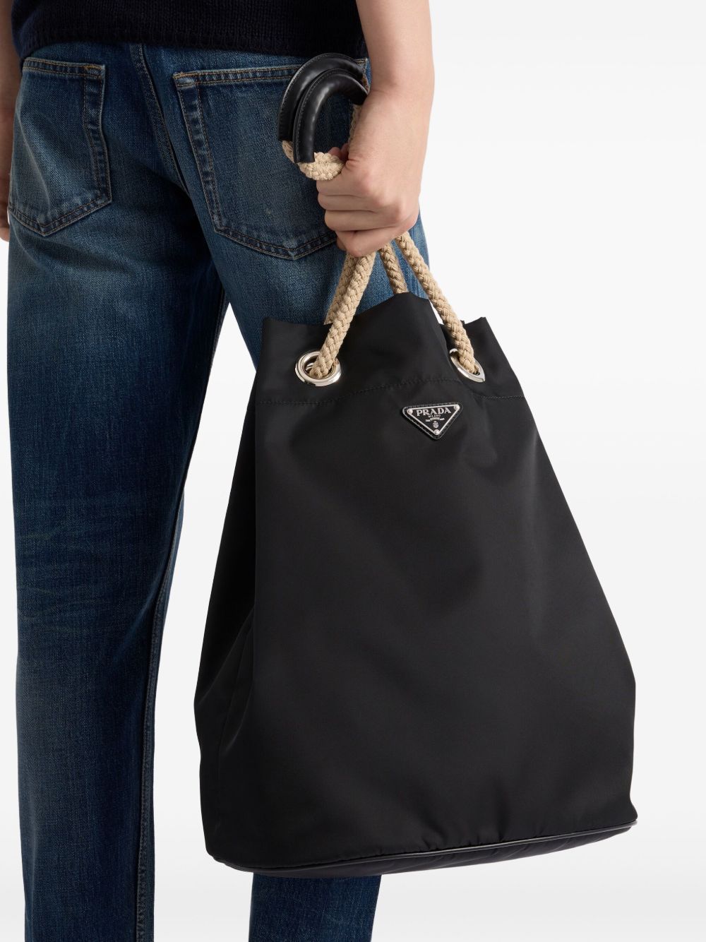 Prada
Borsa tote Re-Nylon con coulisse