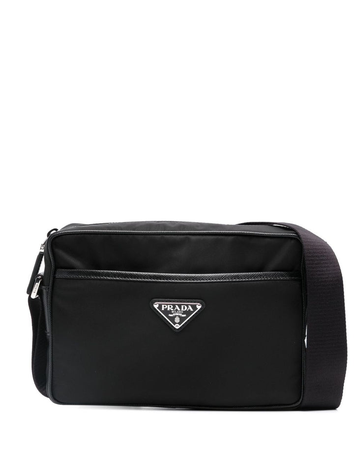 Prada
Borsa messenger con placca logo