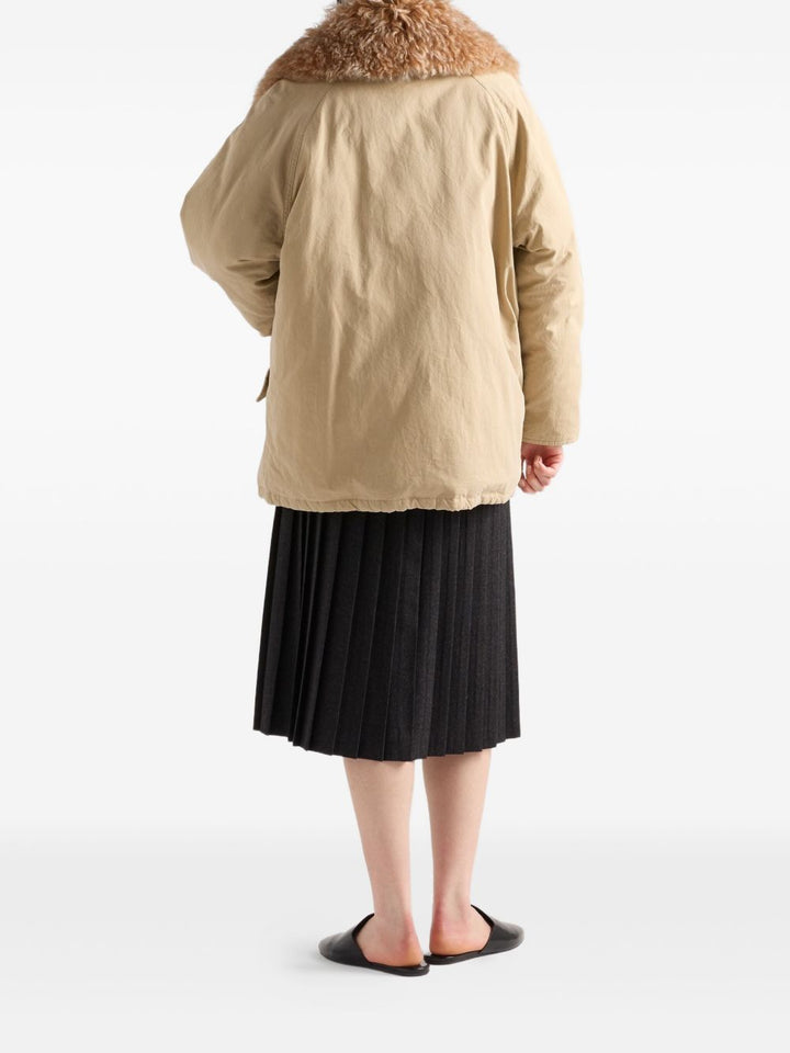 PradaGonna grigia a pieghe