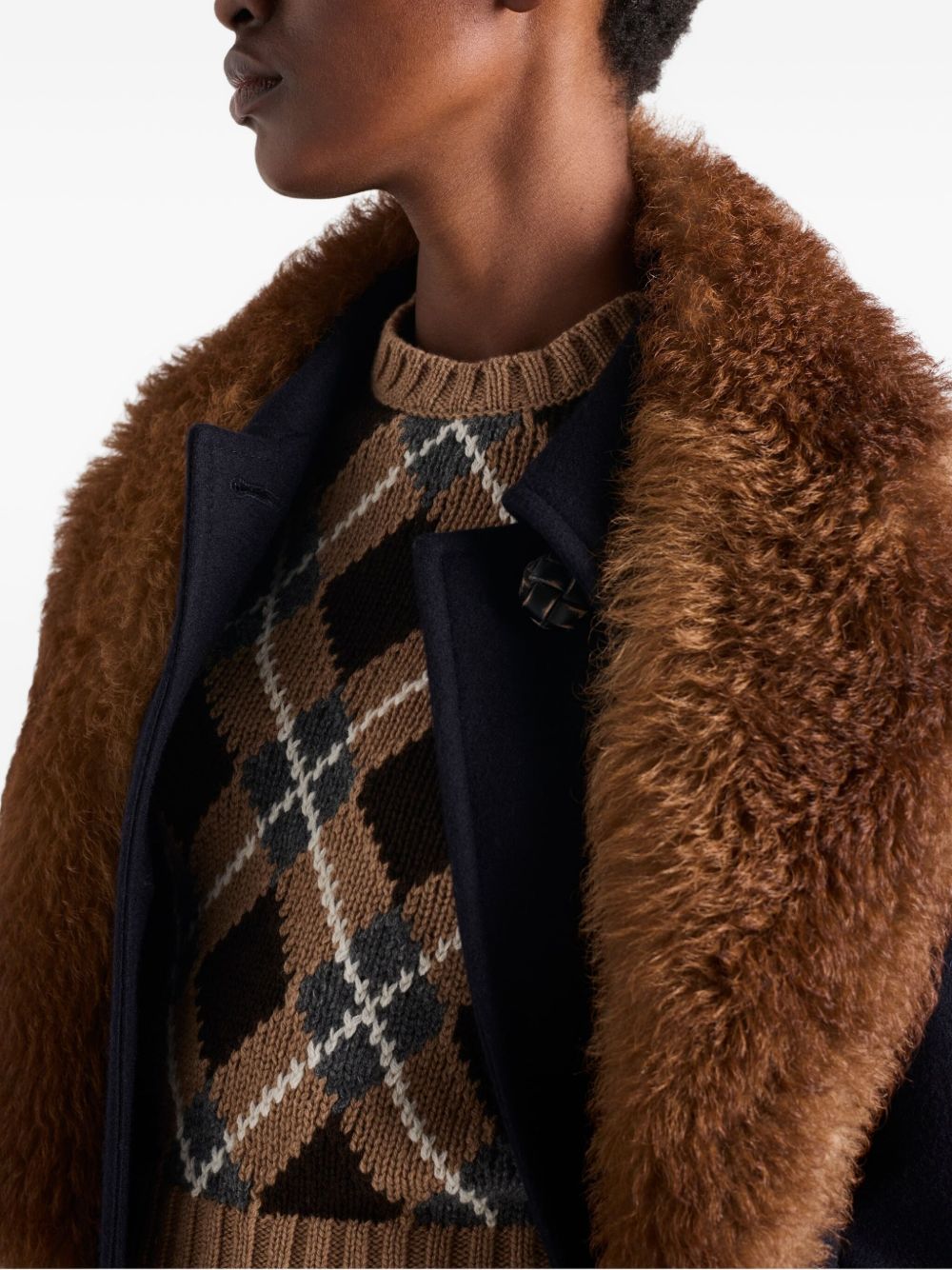 Prada
Maglione girocollo a rombi