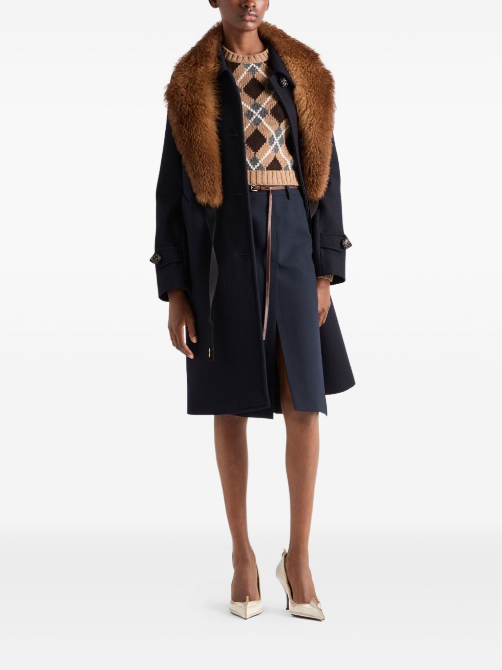 Prada Maglione girocollo a rombi