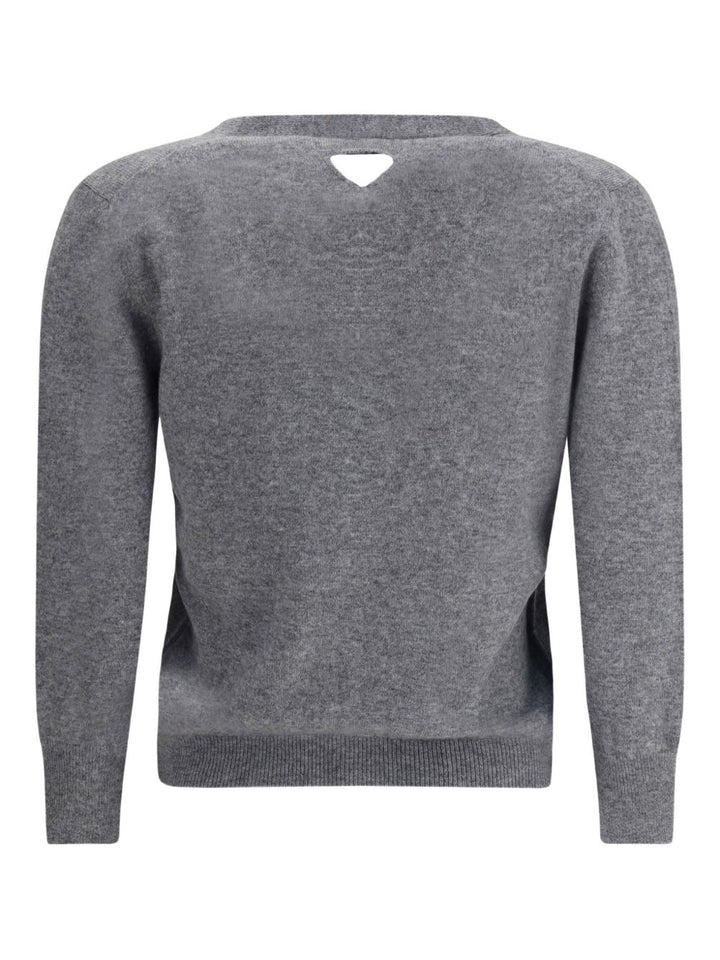 Cardigan grigio Prada