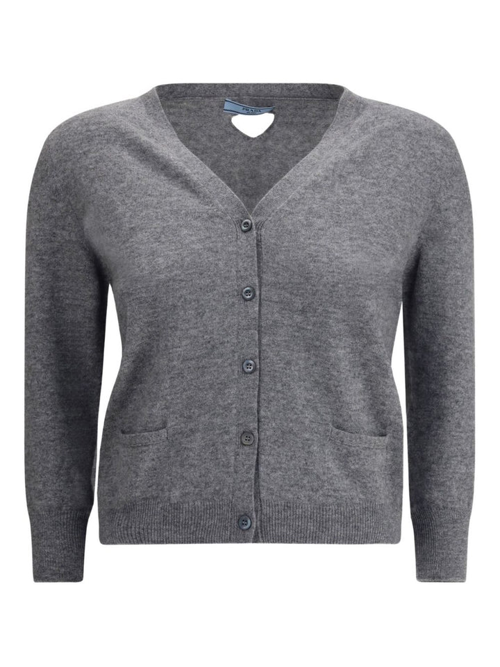 Cardigan grigio Prada