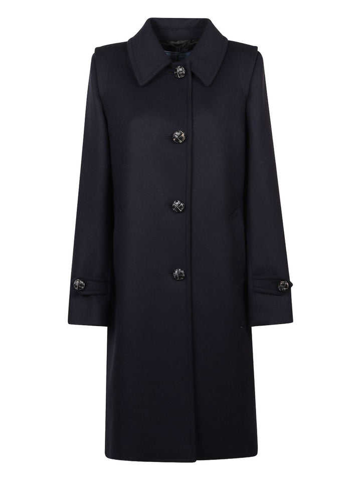 Prada
Cappotto in lana blu scuro