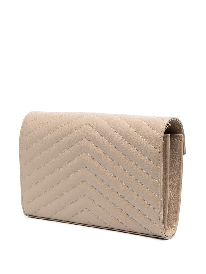 Saint Laurent 
Pochette beige