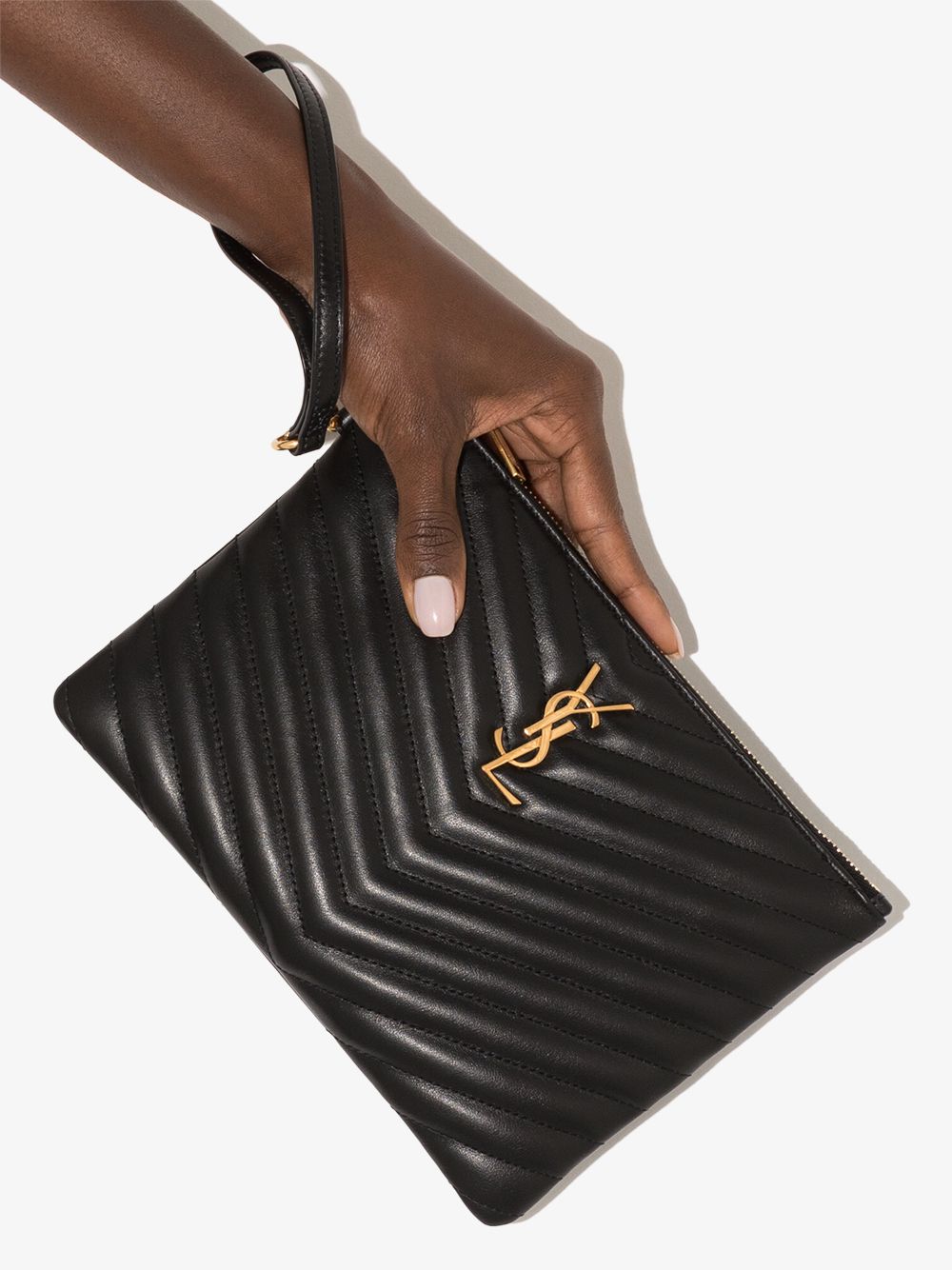 Saint Laurent
Pochette in pelle