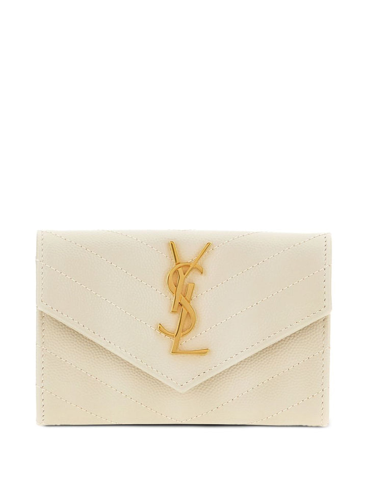 CASSANDRE MATELASSÉ Portafogli Envelope piccolo in pelle goffrata grain de poudre