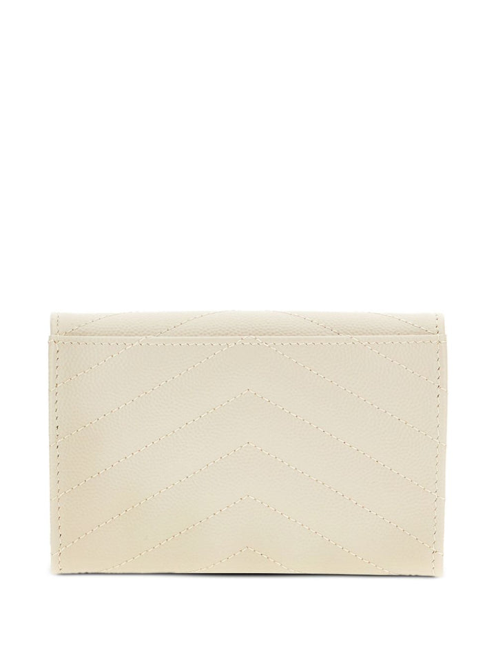 CASSANDRE MATELASSÉ Portafogli Envelope piccolo in pelle goffrata grain de poudre