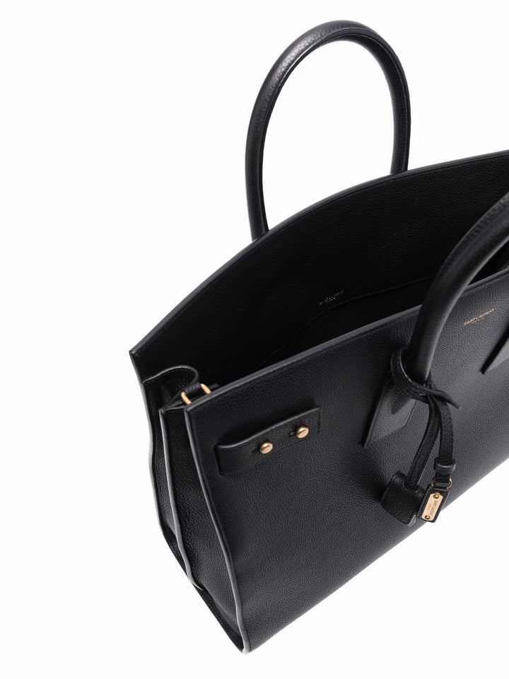 Sac de jour grande e sottile in pelle martellata
