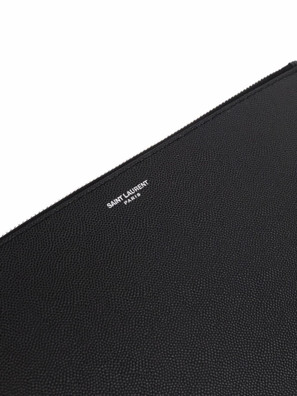 SAINT LAURENTPorta tablet con zip in pelle