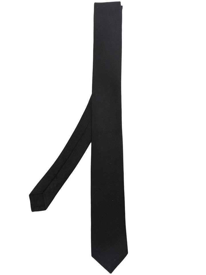 Cravatta in seta nera di SAINT LAURENT
