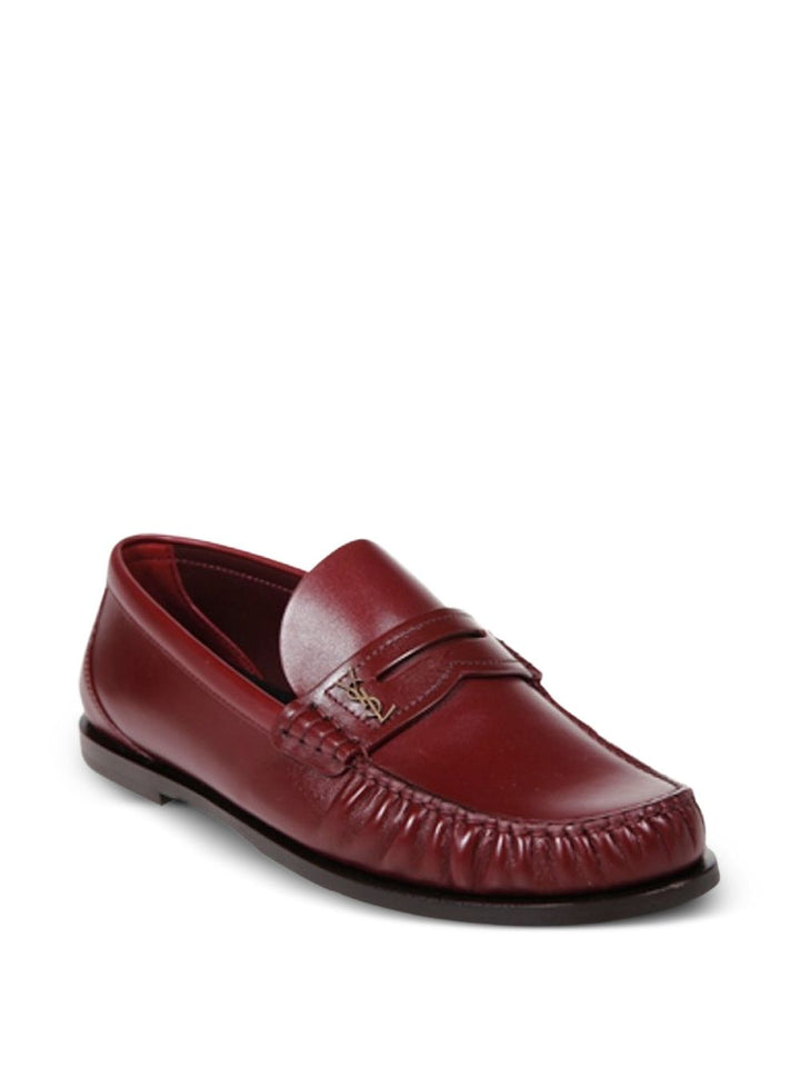 Saint Laurent Mocassino in pelle bordeaux