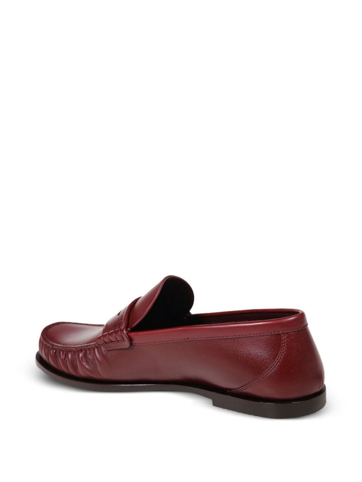 Saint Laurent Mocassino in pelle bordeaux