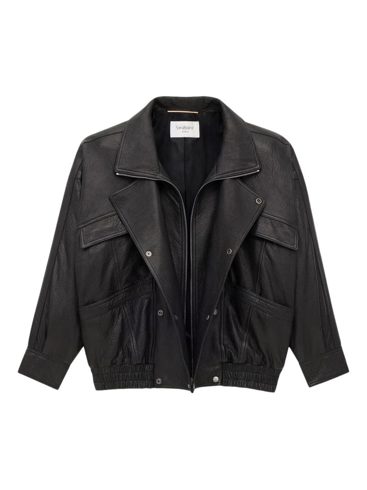 SAINT LAURENT
Bomber con collo Ulster