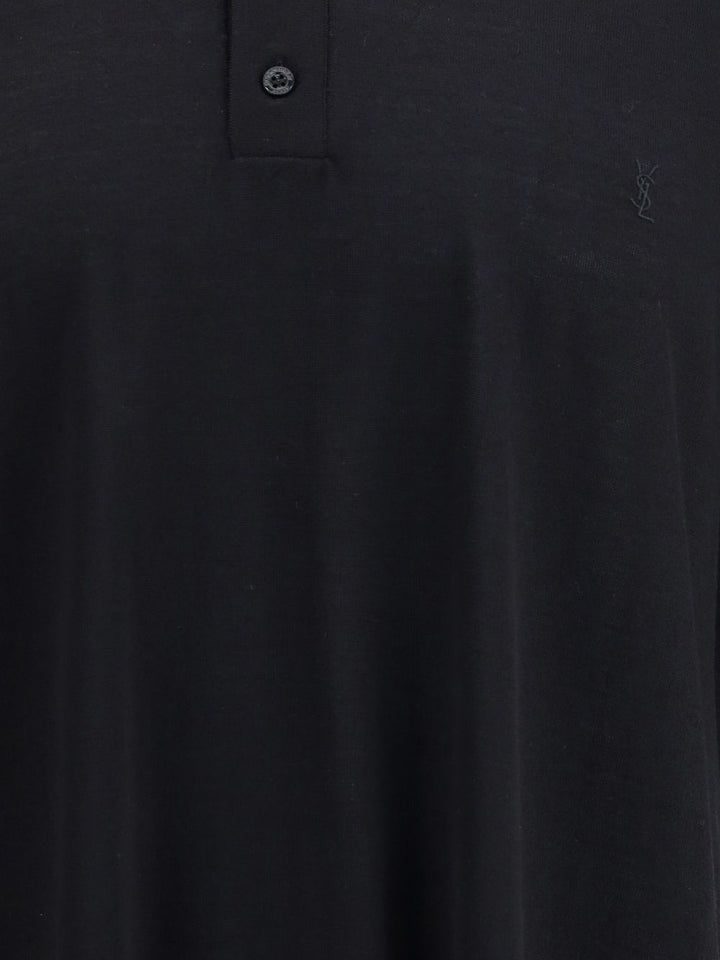 Polo a maniche lunghe in lana con ricamo CASSANDRE