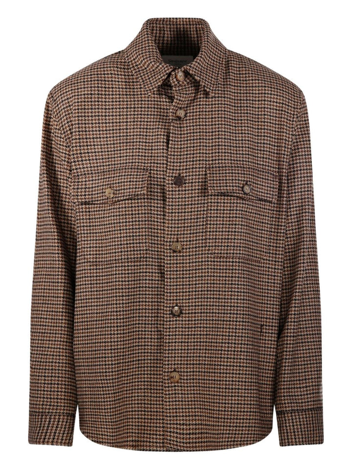 Overshirt in pied de poule