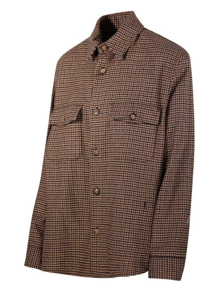 Overshirt in pied de poule