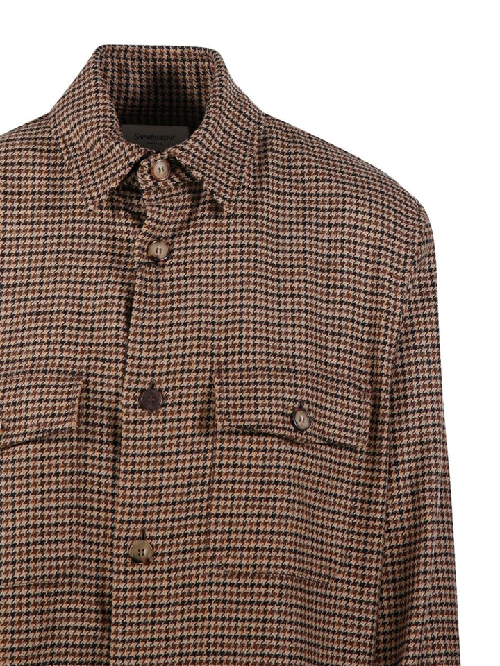Overshirt in pied de poule
