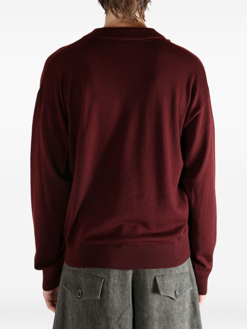 Saint Laurent
Pullover con scollo a V in lana