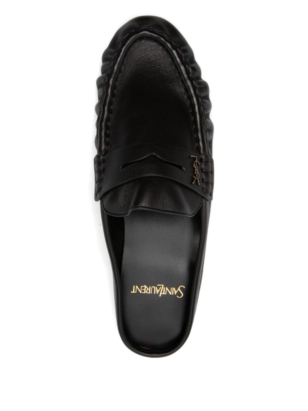 Saint Laurent Sabot con logo arricciato