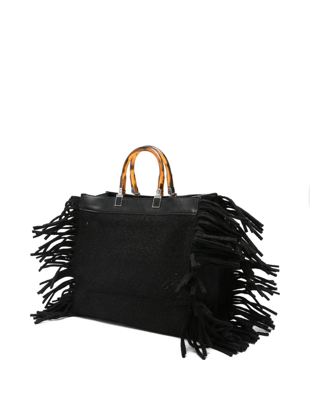 Secret Pom Pom borsa con frange