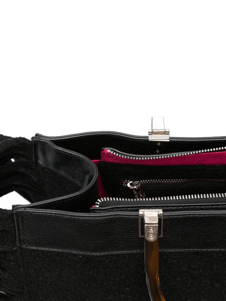 Secret Pom Pom borsa con frange