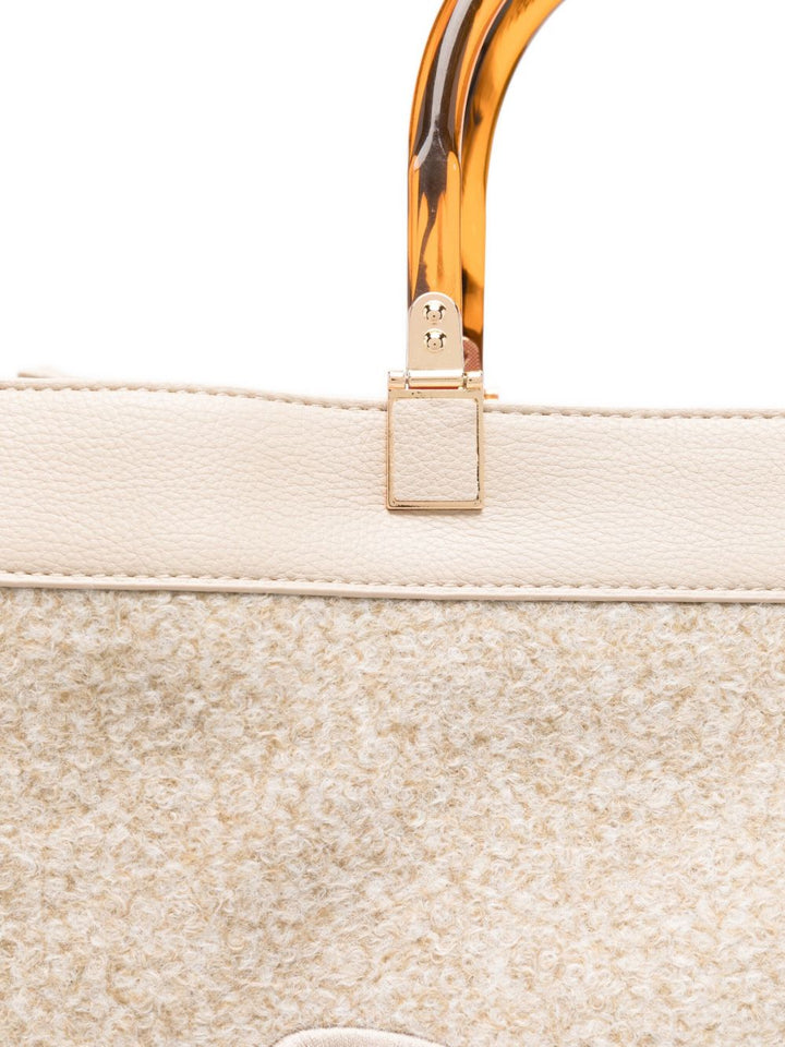 Borsa a tracolla con manici e frange