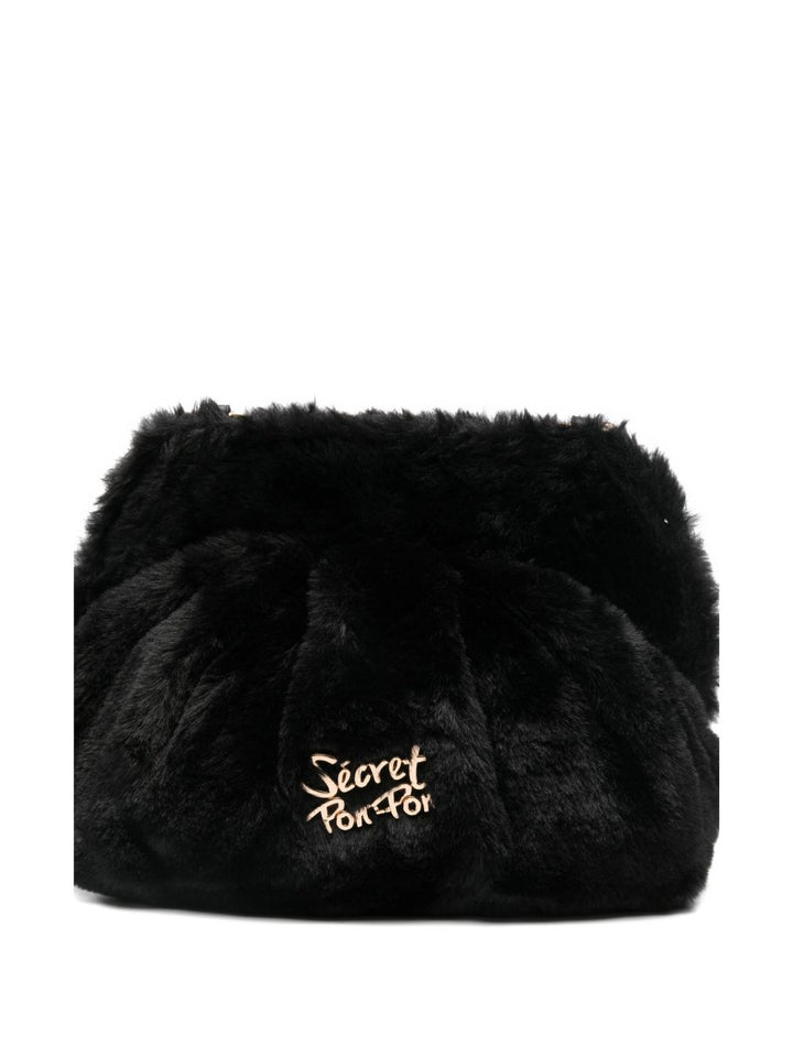 Borsa a tracolla con logo applicato