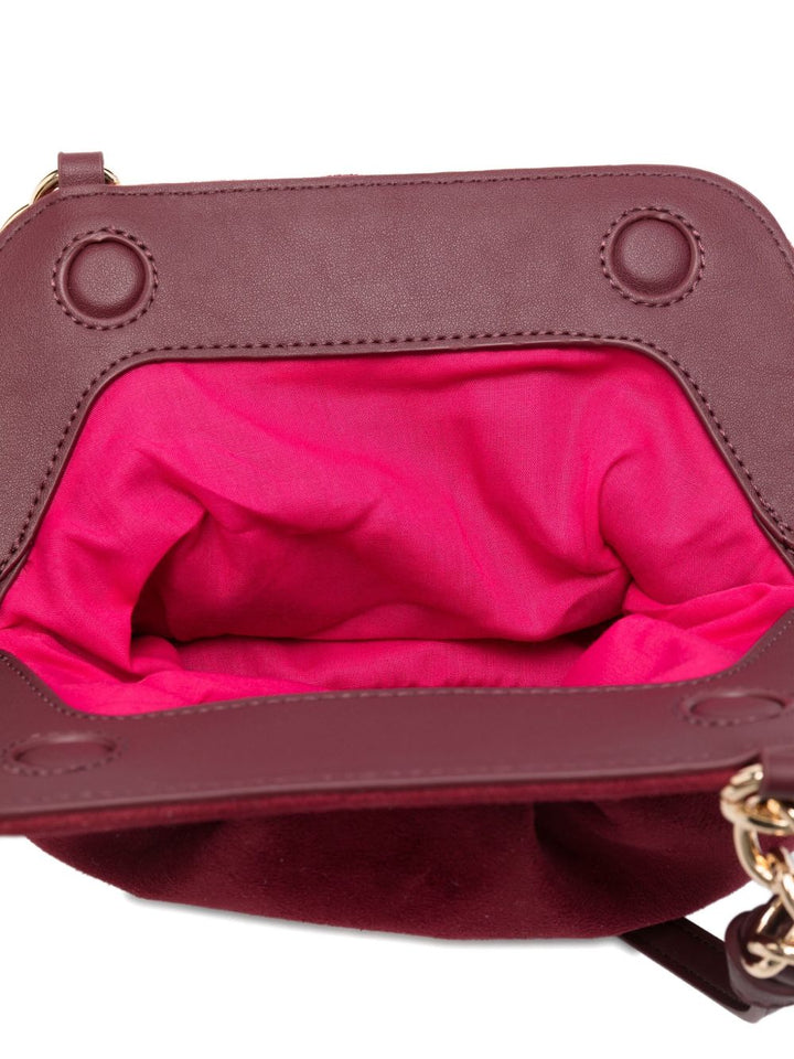 Borsa a tracolla con logo applicato