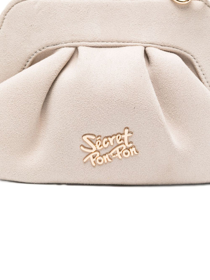 Borsa a tracolla con logo applicato