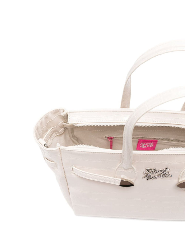 Secret Pon Pon Borsa a tracolla con stampa coccodrillo