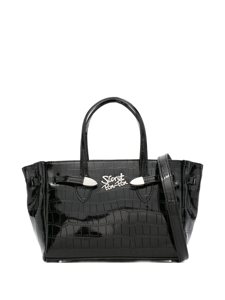 Secret Pon Pon
Borsa a tracolla 
con stampa coccodrillo
