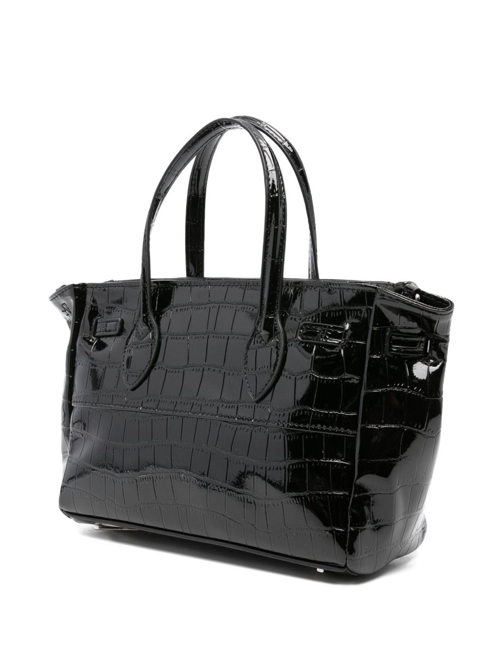 Secret Pon Pon Borsa a tracolla con stampa coccodrillo