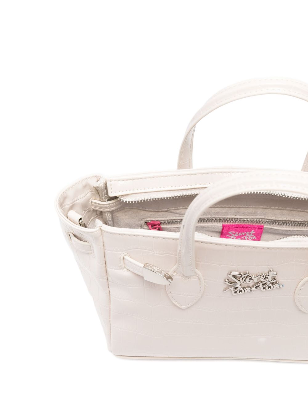 Secret Pom Pom
Borsa a tracolla in pelle bianca