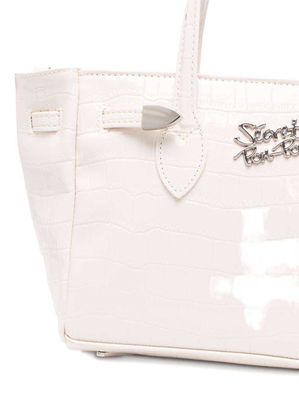 Secret Pom Pom
Borsa a tracolla in pelle bianca