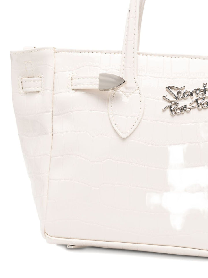 Secret Pom Pom
Borsa a tracolla in pelle bianca